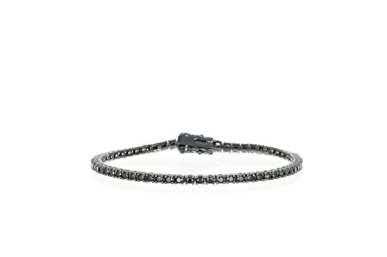 Bracciale Arg925 Nero Zirconi Neri 18