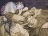 Fresco transferable sleeping woman