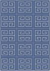 Blend Teppich Blau Und Wei 120x170 Cm 