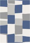 Blend Teppich Blau Und Grau 120x170 Cm 