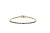 Bracciale Arg925 Oro Zirconi Neri 21