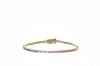 Bracciale Arg925 Oro Zirconi Rainbow 17