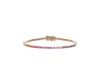 Bracciale Arg925 Rosa Zirconi Rainbow 17