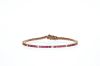 Bracciale Arg925 Rosa Zirconi Biancoross